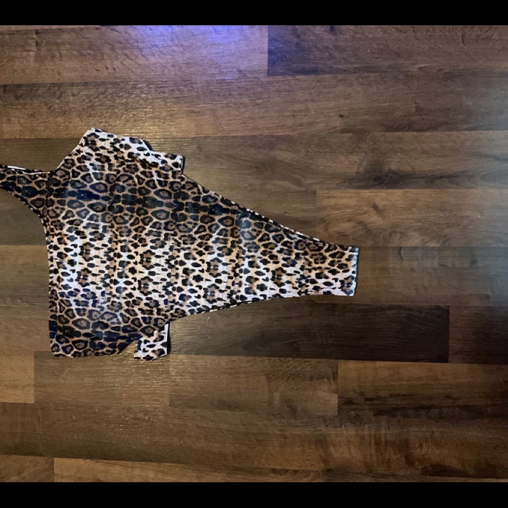 One piece leopard swimsuit.